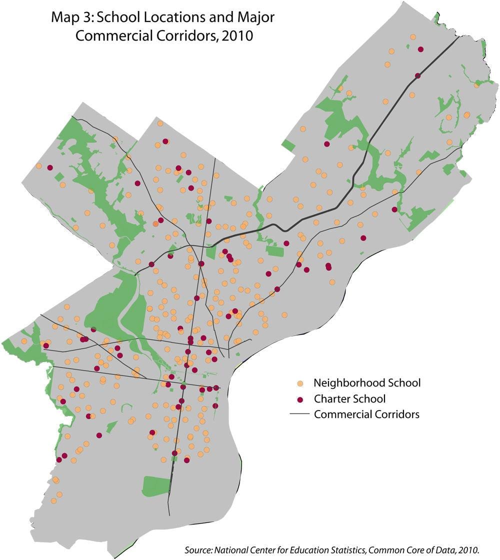 Philadelphia school district რუკა