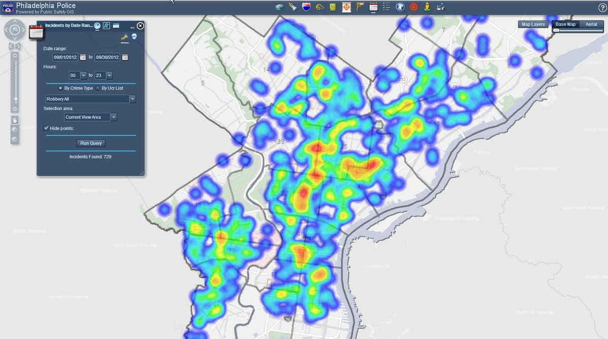 Philly უსაფრთხოების რუკა