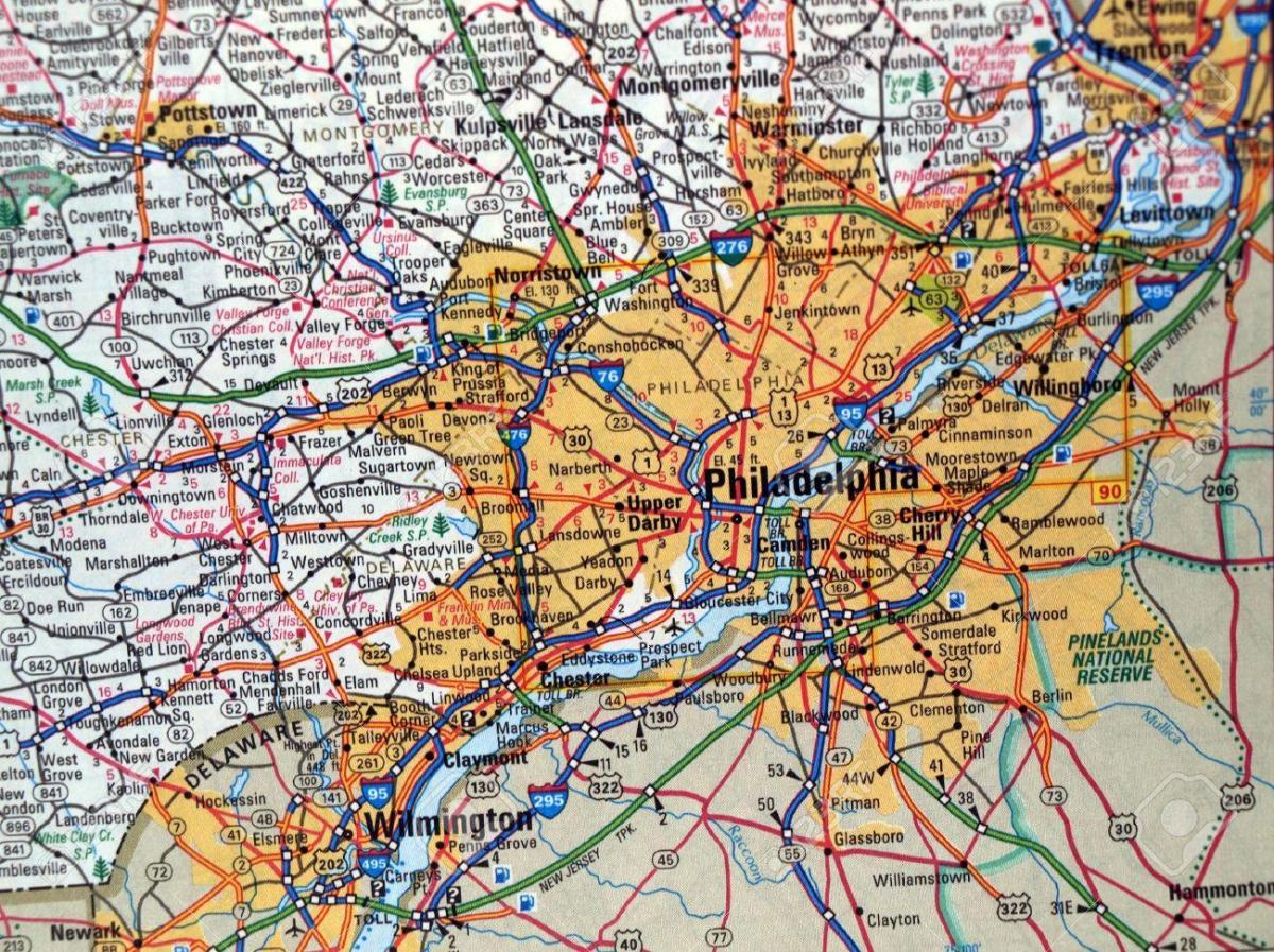 რუკა Philadelphia pa