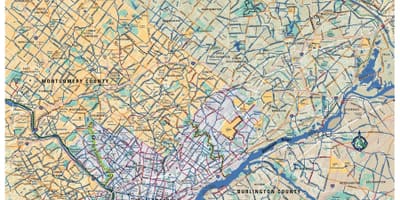 Philly ველოსიპედით რუკა