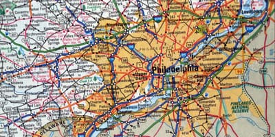 რუკა Philadelphia pa