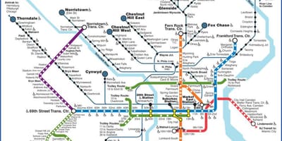 Septa რუკა ფილადელფია