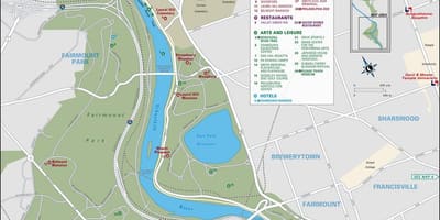 რუკა fairmount პარკი ფილადელფია