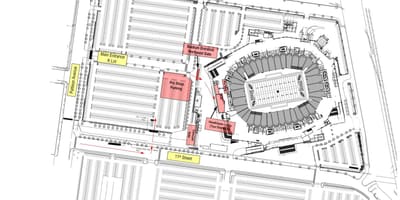Lincoln financial field ავტოსადგომზე რუკა