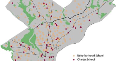 Philadelphia school district რუკა