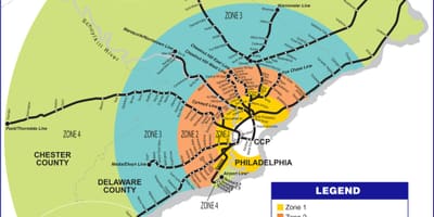 რუკა Septa ზონა